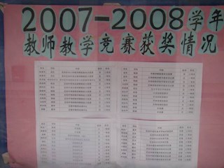 学校教师07-08学年学科竞赛获奖展